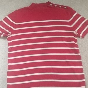 Talbot red and white sweater